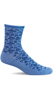 Women's Fantasy Fungi | Essential Comfort Socks Essential Comfort Sockwell S/M Cornflower 