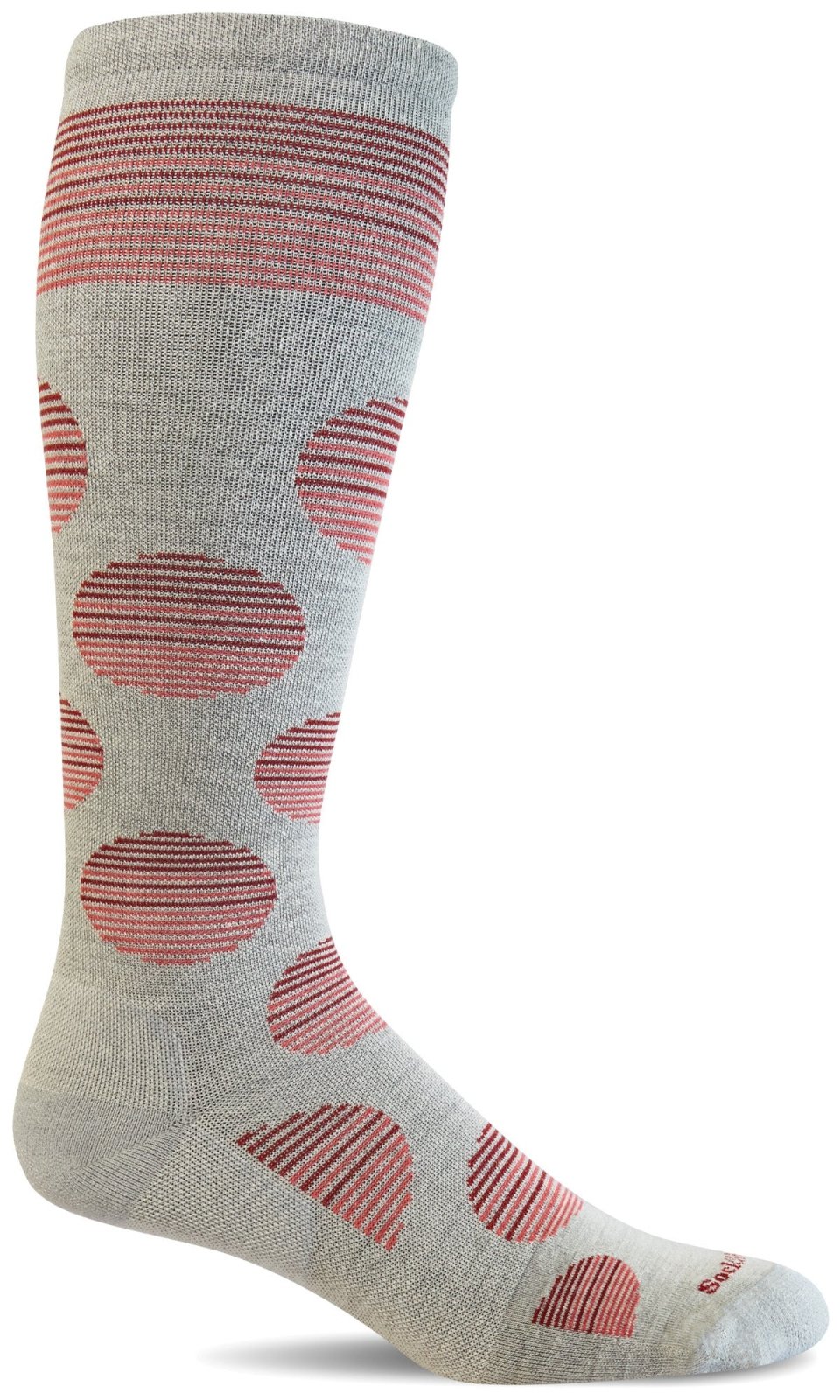 Women's Featherweight Dot | Moderate Graduated Compression Socks - Merino Wool Lifestyle Compression - Sockwell