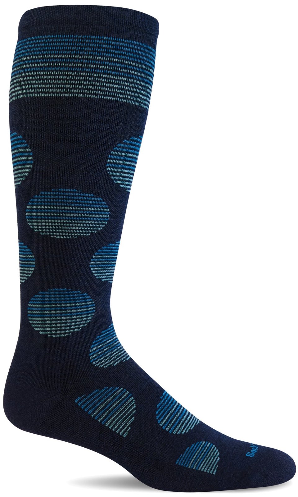 Women's Featherweight Dot | Moderate Graduated Compression Socks - Merino Wool Lifestyle Compression - Sockwell