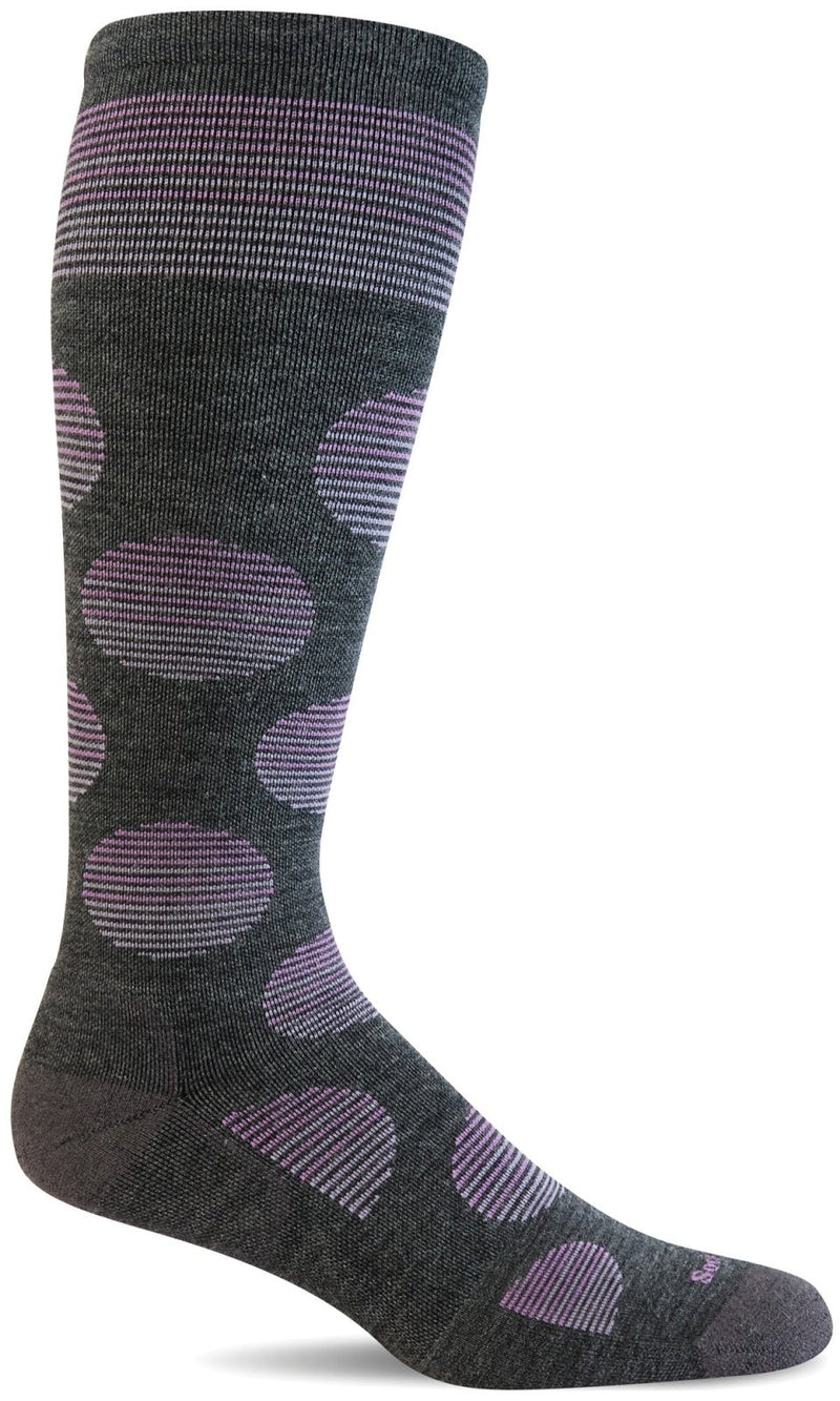 Women's Featherweight Dot | Moderate Graduated Compression Socks - Merino Wool Lifestyle Compression - Sockwell