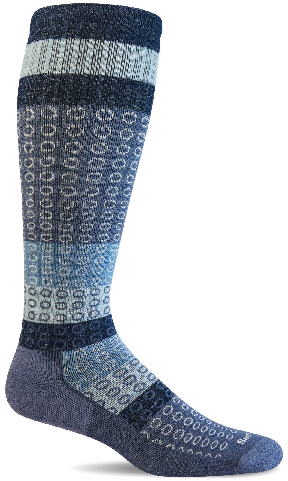 Women's Full Circle | Moderate Graduated Compression Socks | Wide Calf Fit - Merino Wool Lifestyle Compression - Sockwell