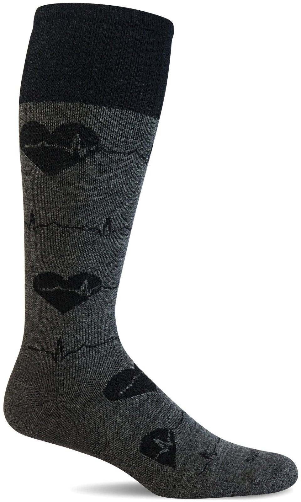 Women's Heartbeat | Moderate Graduated Compression Socks - Merino Wool Lifestyle Compression - Sockwell