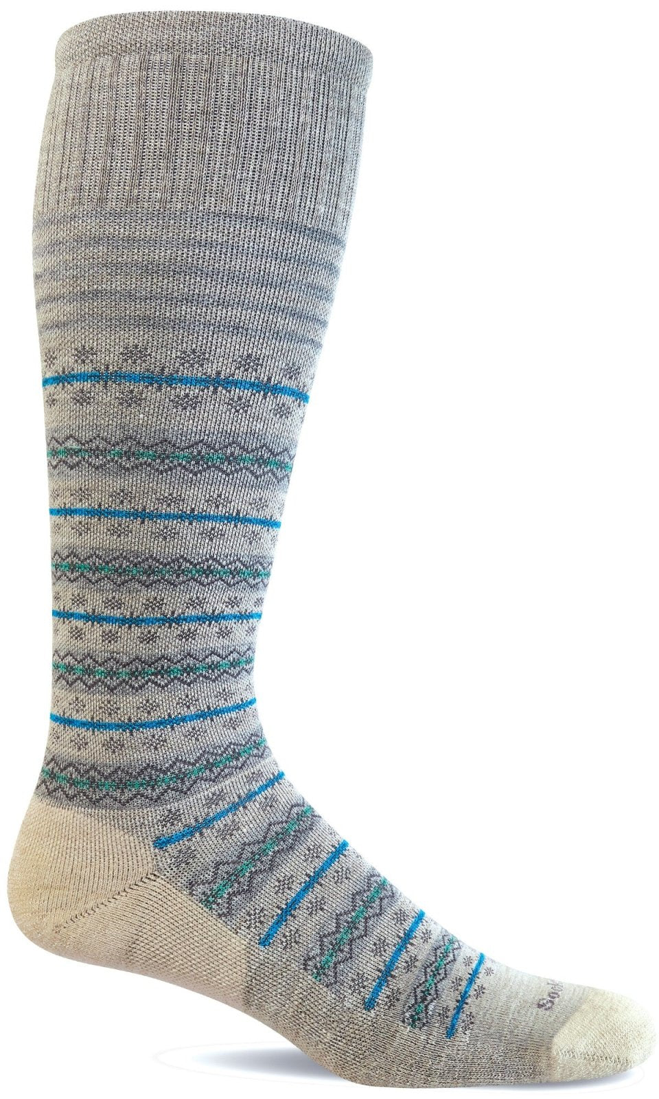 Women's Mini Fairisle | Moderate Graduated Compression Socks - Merino Wool Lifestyle Compression - Sockwell