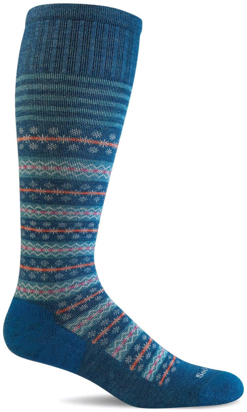 Women's Mini Fairisle | Moderate Graduated Compression Socks - Merino Wool Lifestyle Compression - Sockwell