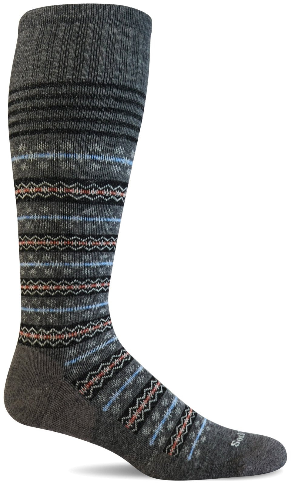 Women's Mini Fairisle | Moderate Graduated Compression Socks - Merino Wool Lifestyle Compression - Sockwell