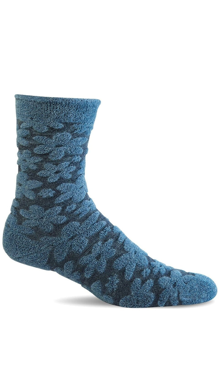 Women's Petal Posh | Essential Comfort Socks Essential Comfort Sockwell S/M Bluestone 