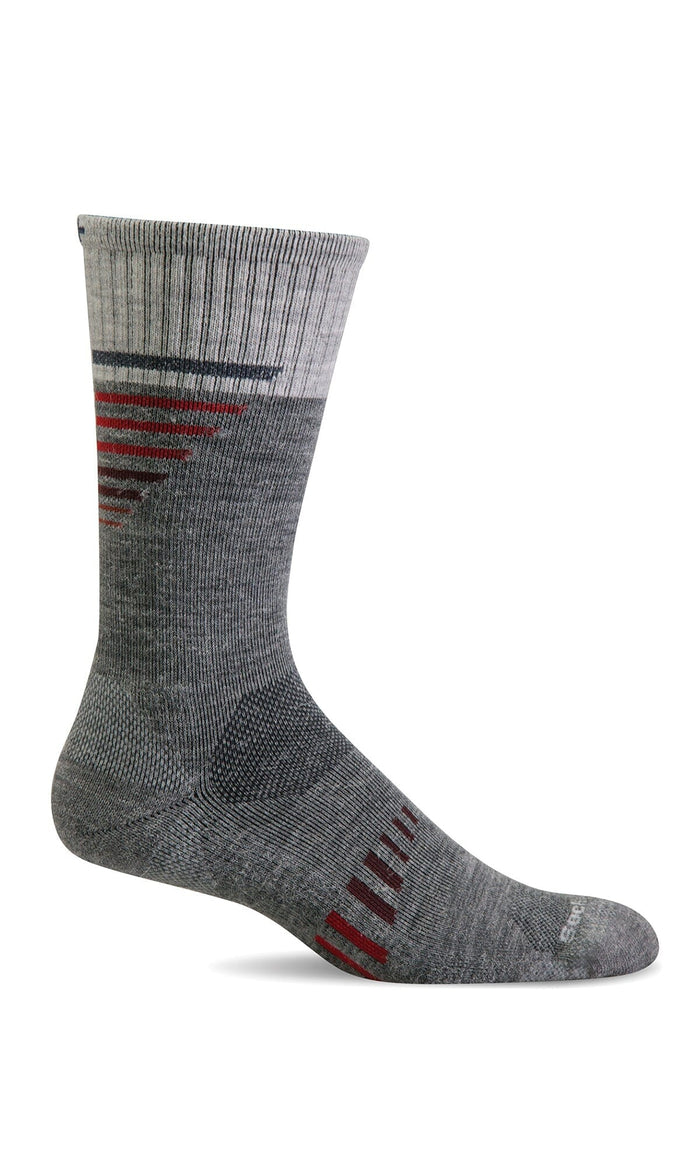Men's Ascend II Crew | Moderate Graduated Compression Socks Sport Compression Sockwell M/L Grey 