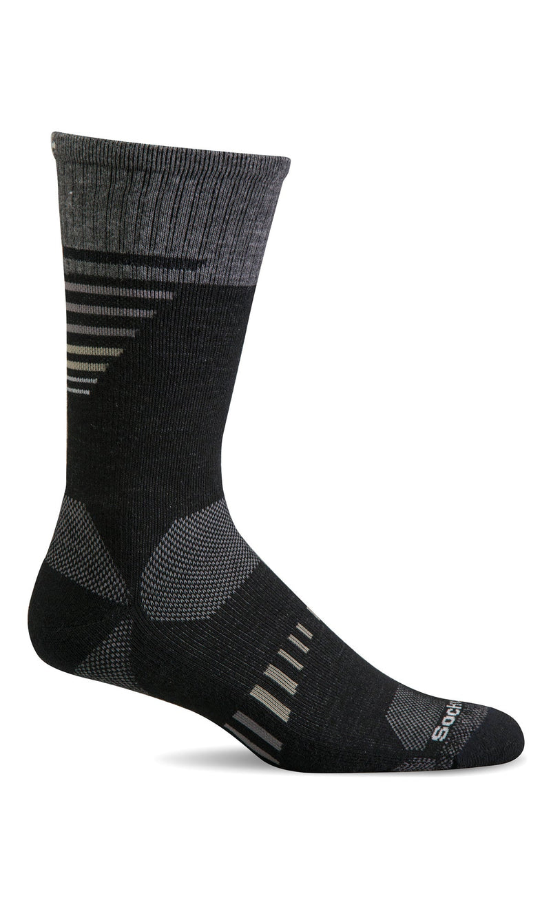 Men's Ascend II Crew, Merino Wool Compression Socks for Hiking