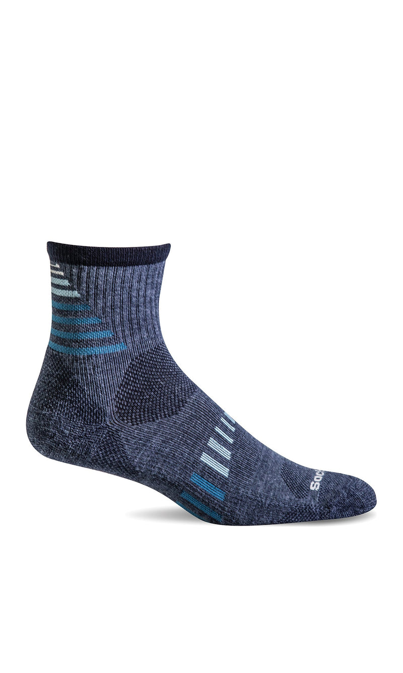 Men's Ascend II Quarter | Moderate Compression Socks - Merino Wool Sport Compression - Sockwell