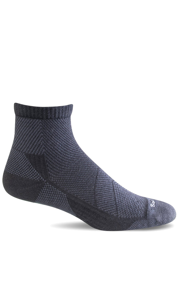 Men's Elevate Quarter | Moderate Compression Socks Sport Compression Sockwell M/L Black 
