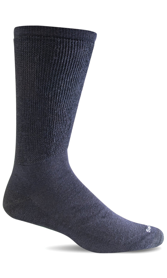 Men's Extra Easy | Relaxed Fit Socks Relaxed Fit/Diabetic Friendly Sockwell M/L Black 