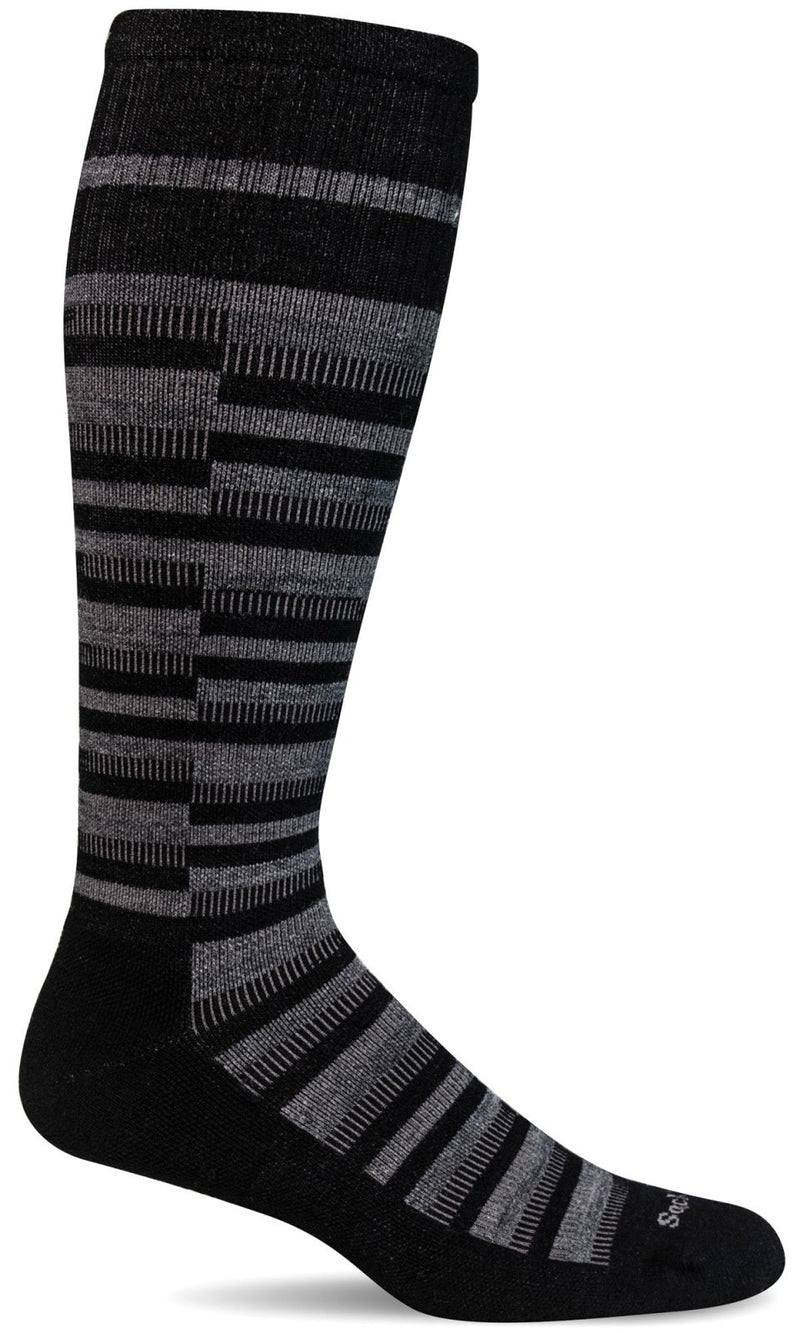 Men's Geo | Moderate Graduated Compression Socks - Merino Wool Lifestyle Compression - Sockwell