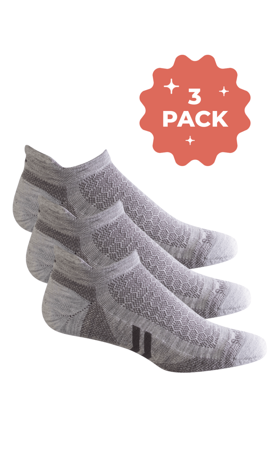 Men's Incline II Micro 3-Pack | Moderate Compression - Merino Wool Sport Compression - Sockwell