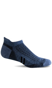 Men's Incline II Micro | Moderate Compression Socks Sport Compression Sockwell M/L Denim 