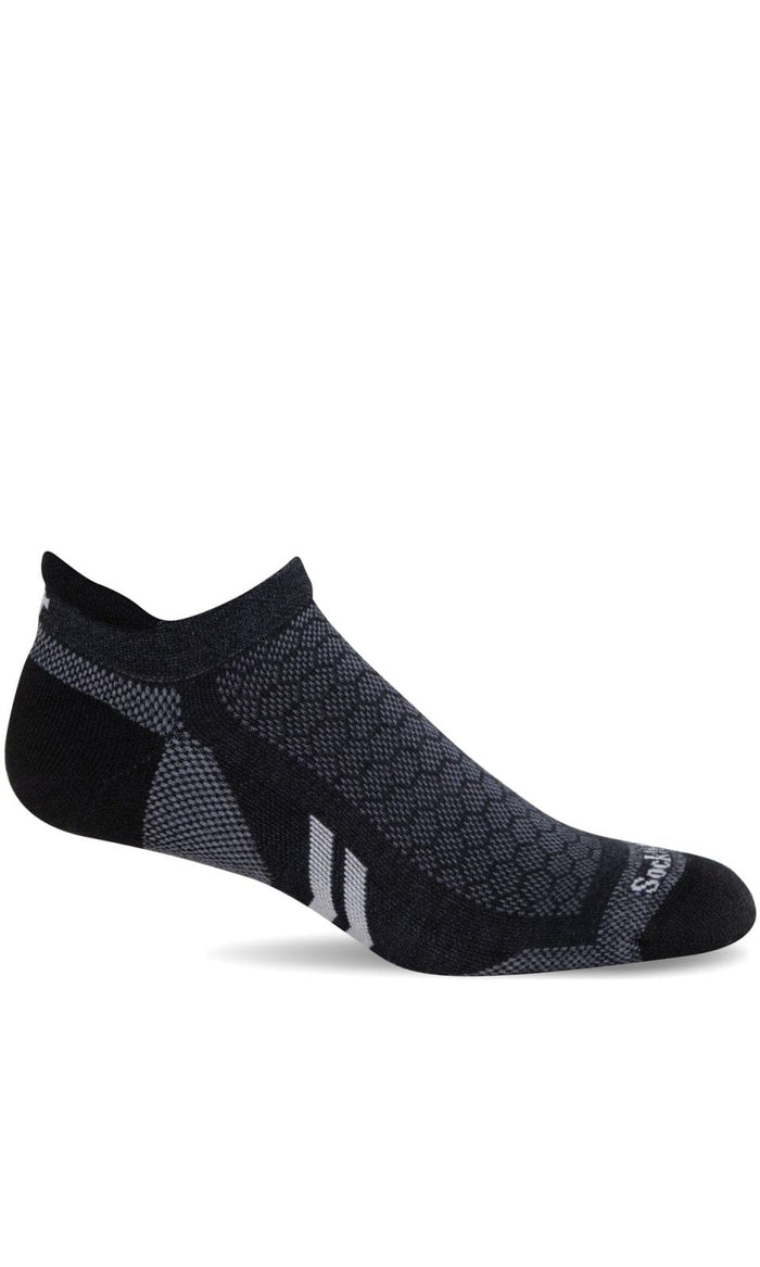 Men's Incline II Micro | Moderate Compression Socks Sport Compression Sockwell M/L Black 