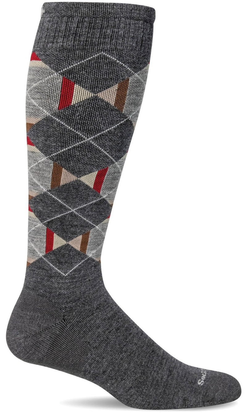 Men's Prism Argyle | Moderate Graduated Compression Socks - Merino Wool Lifestyle Compression - Sockwell