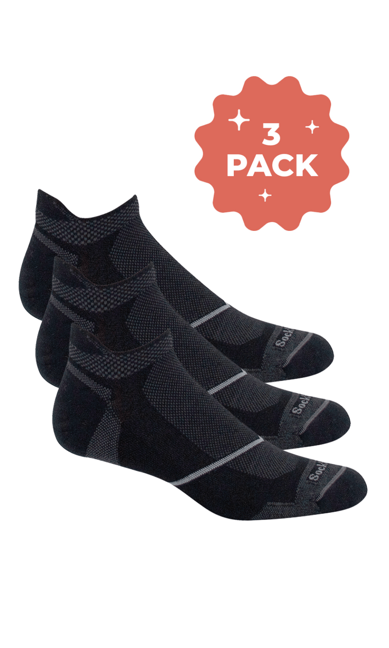 Men's Pulse Micro 3-Pack | Firm Compression - Merino Wool Sport Compression - Sockwell
