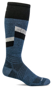 Men's Steep Medium | Moderate Graduated Compression Socks Ski Compression Sockwell M/L Denim 