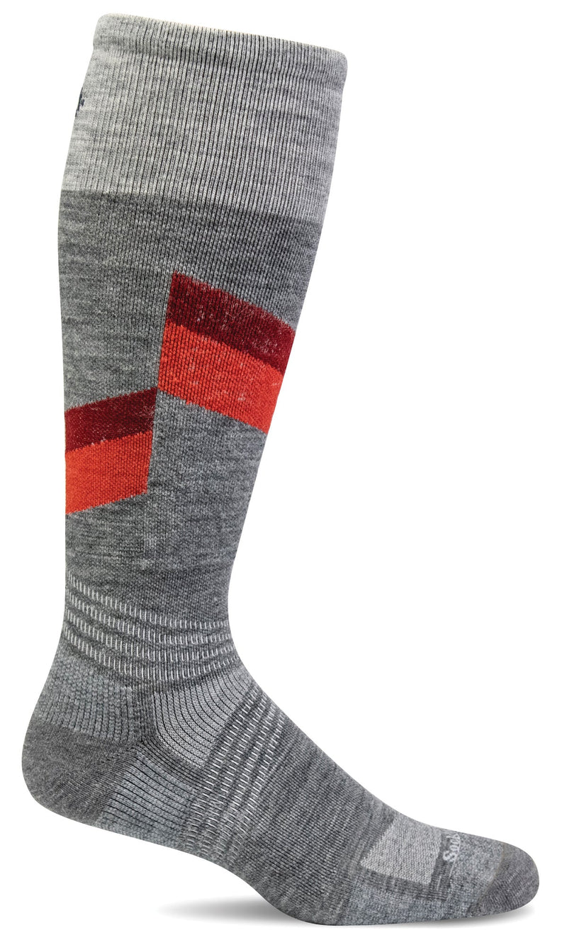 Men's Steep Medium | Moderate Graduated Compression Socks - Merino Wool Ski Compression - Sockwell