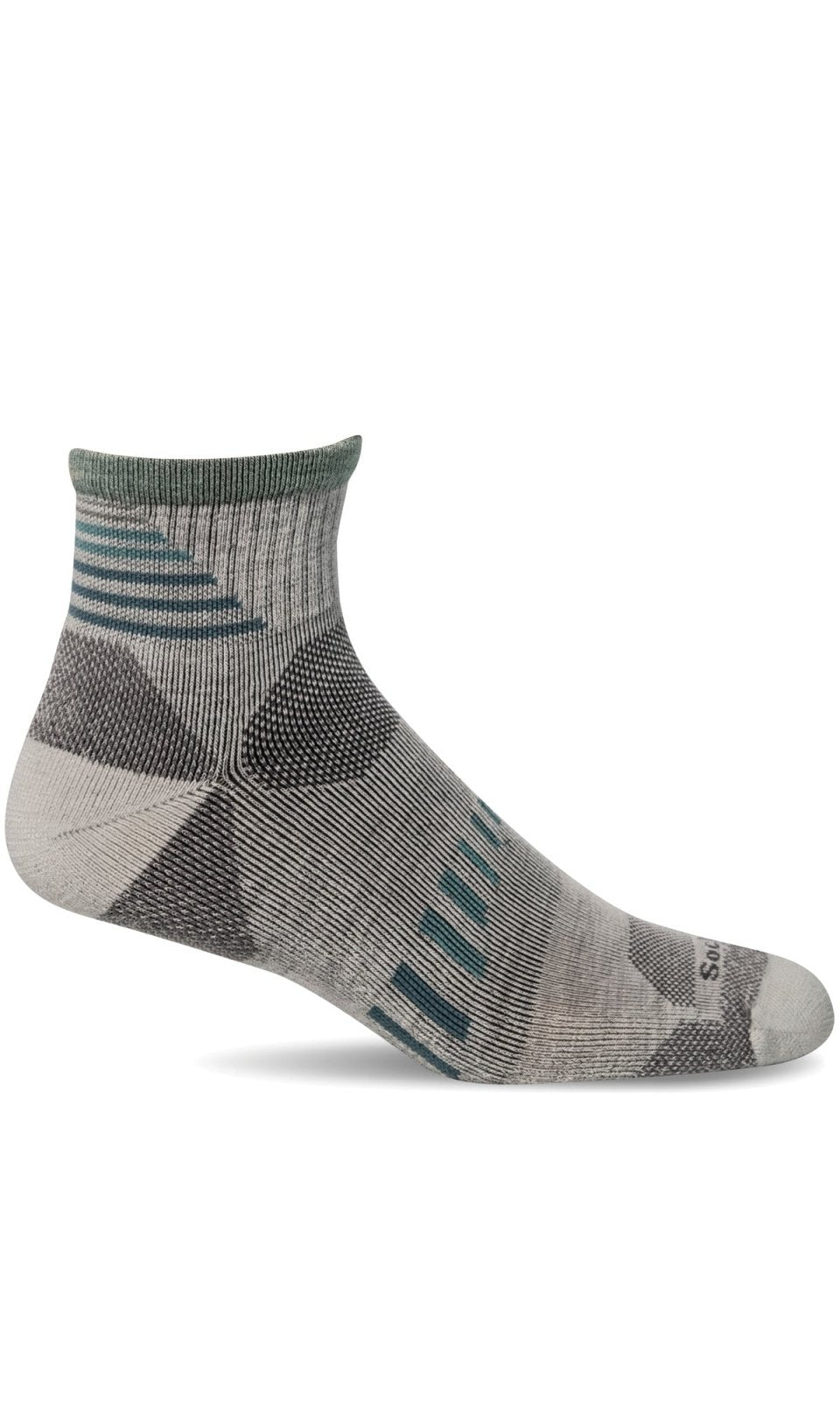 Women's Ascend II Quarter | Moderate Compression Socks - Merino Wool Sport Compression - Sockwell