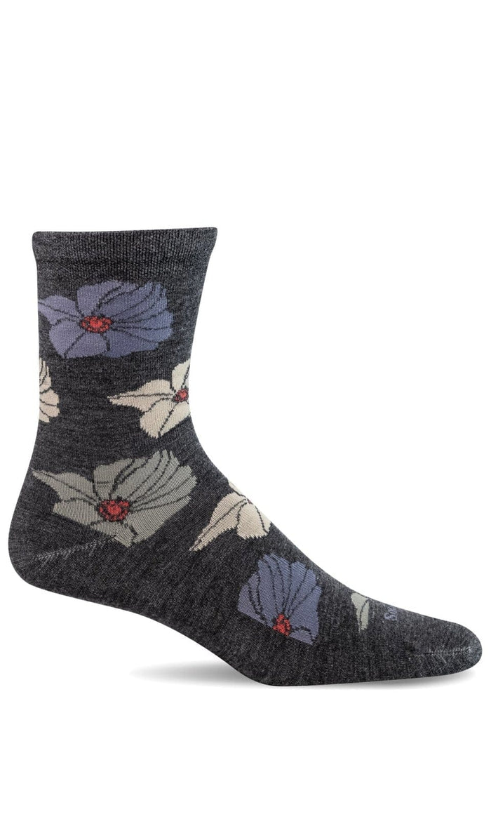 Women's Big Bloom | Essential Comfort Socks Essential Comfort Sockwell S/M Charcoal 