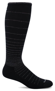 Women's Circulator | Moderate Graduated Compression Socks Lifestyle Compression Sockwell S/M Black Sparkle 