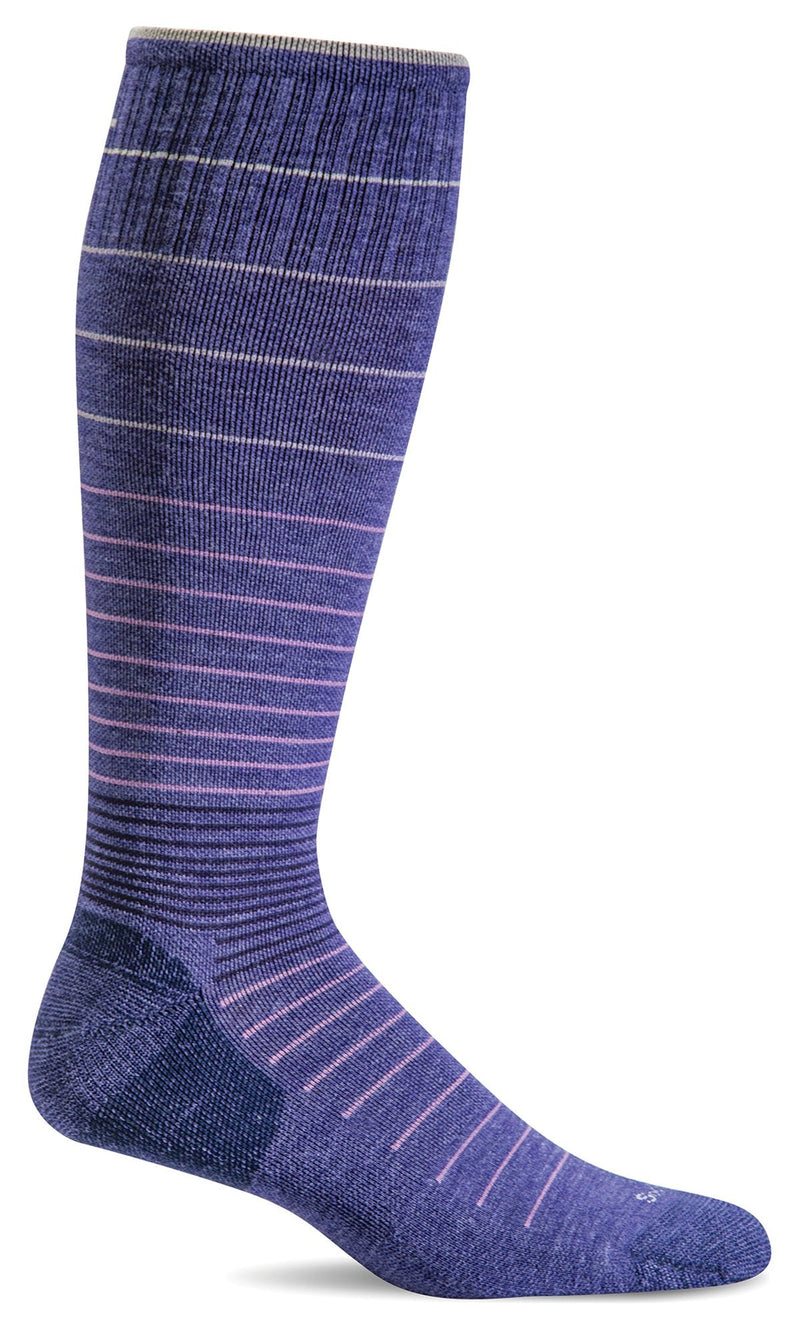 Women's Pink, Purple, Blue Original Crew Non-Slip Socks - 3 pairs