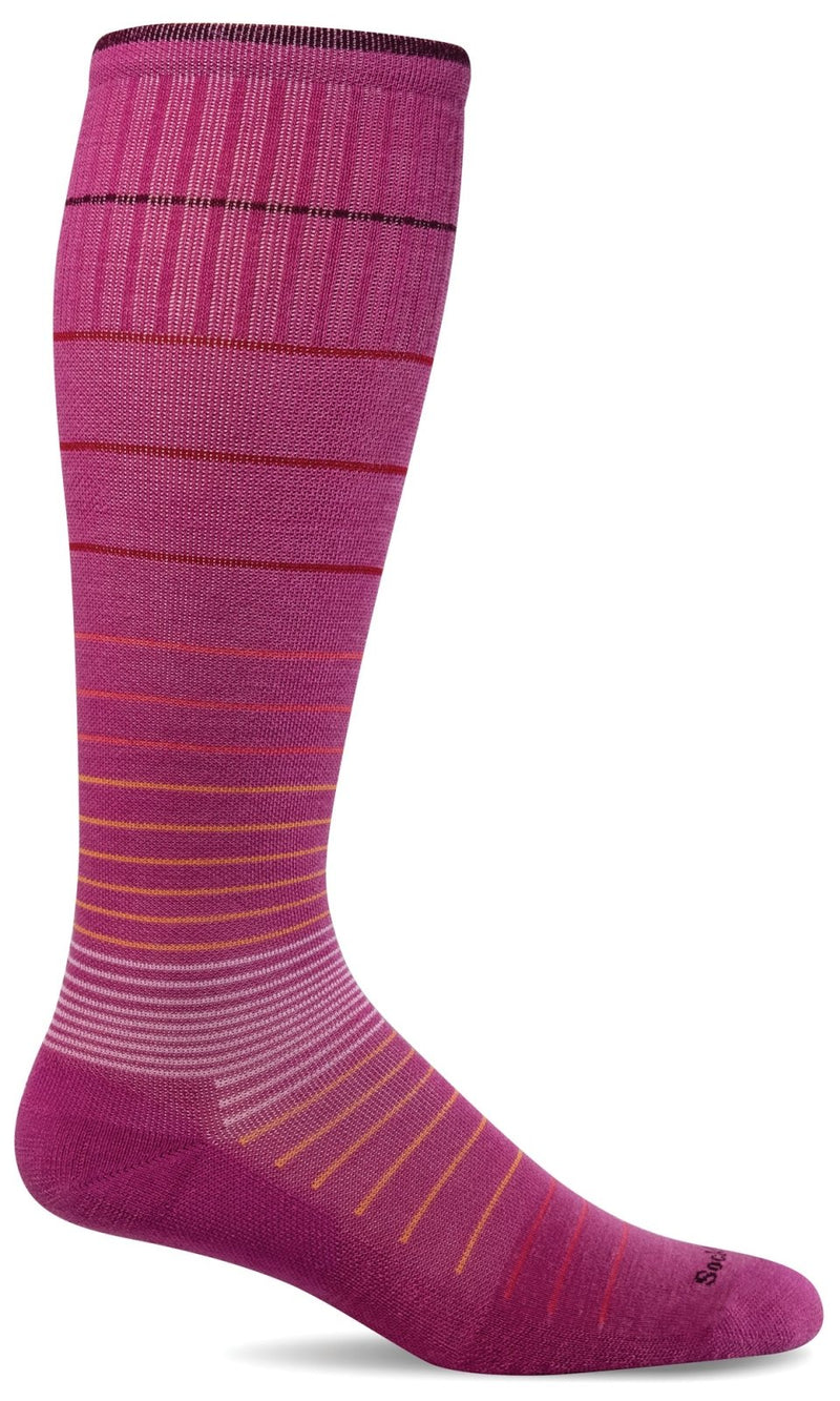 Purple Calf & Leg Moderate Graduated Compression Socks - 15-20 mmHg - Treat  My Feet