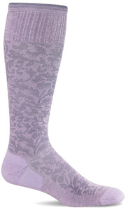 Women's Damask | Moderate Graduated Compression Socks - Merino Wool Lifestyle Compression - Sockwell