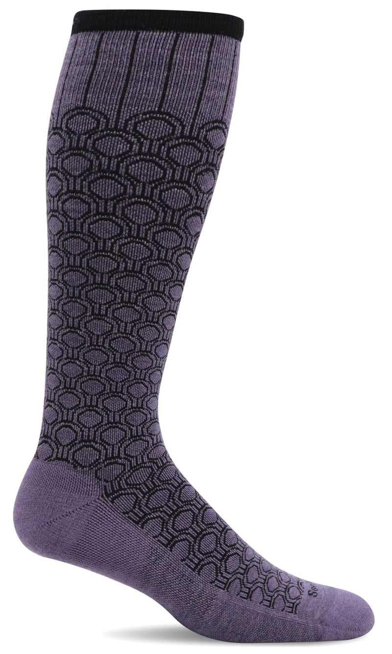 Women's Deco Dot | Moderate Graduated Compression Socks - Merino Wool Lifestyle Compression - Sockwell