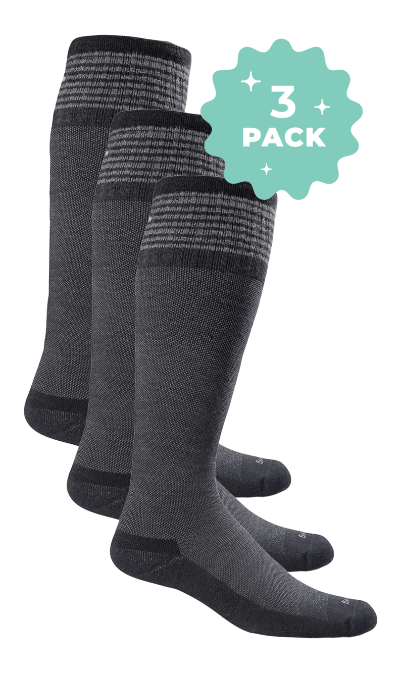 Women’s Elevation 3-Pack | Firm Graduated Compression - Merino Wool Lifestyle Compression - Sockwell