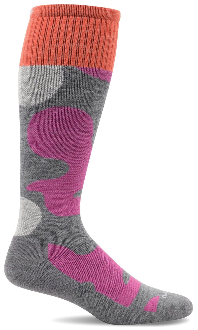 Women's Flurry | Moderate Graduated Compression Socks - Merino Wool Ski Compression - Sockwell