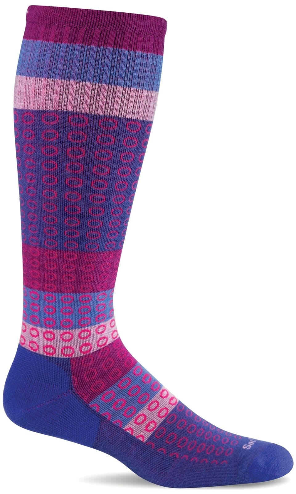 Damask Women Compression Socks Blue SW16W.650