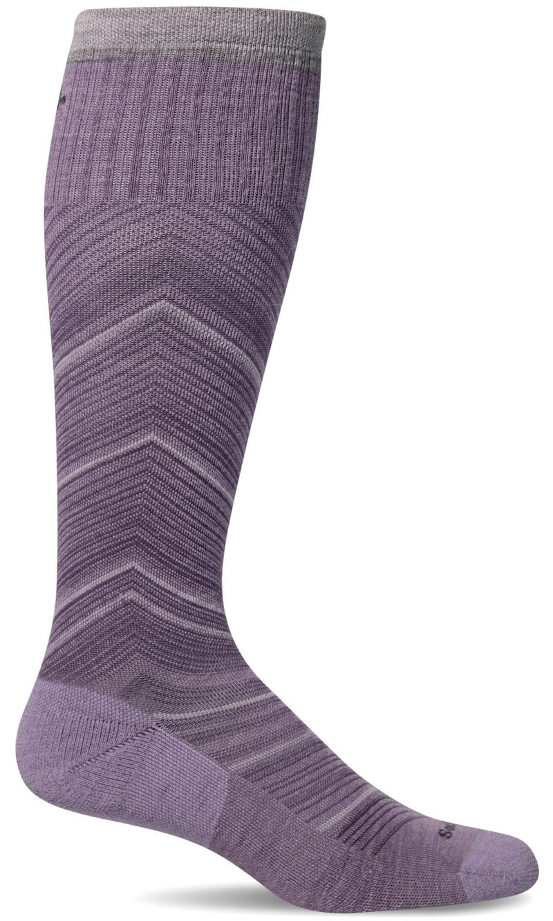 Women's Full Flattery, Moderate Graduated Compression Socks, Wide Ca