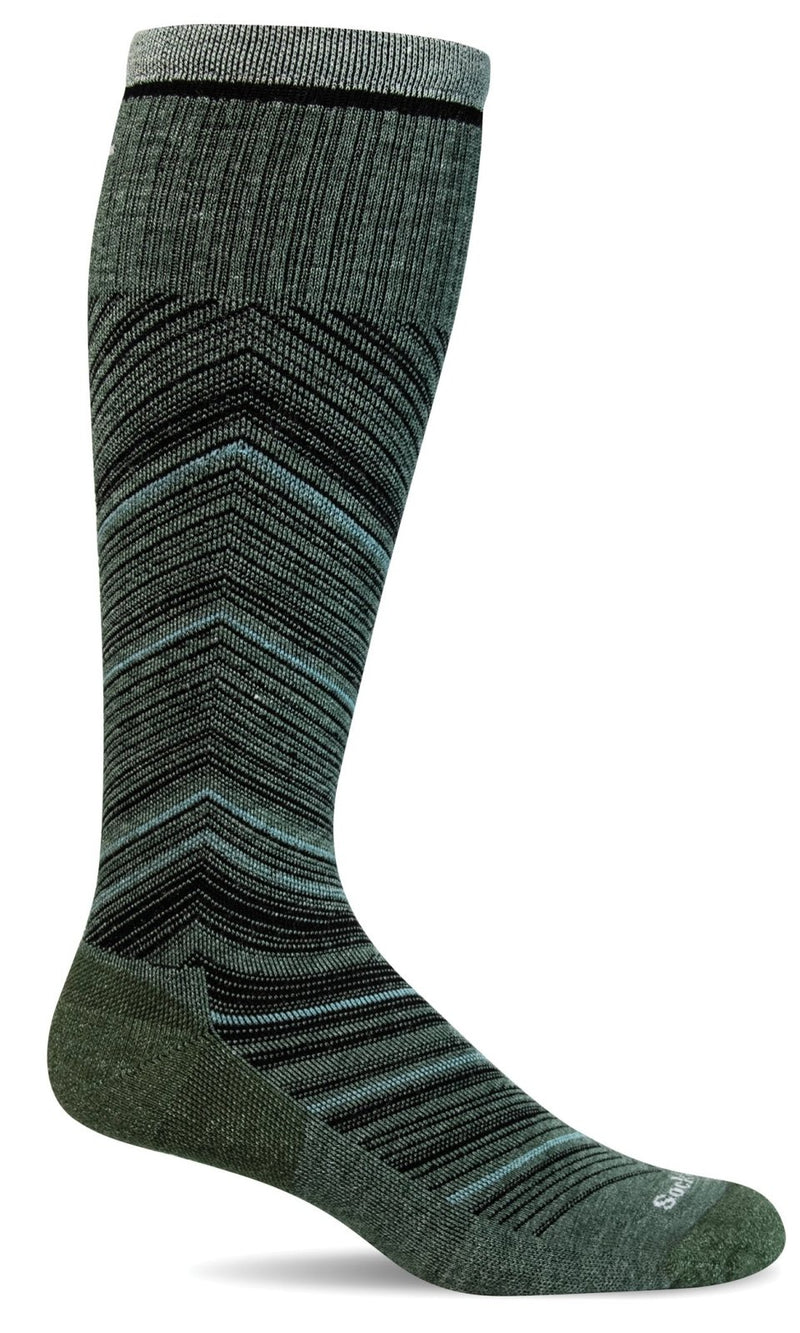 Women's Full Flattery | Moderate Graduated Compression Socks | Wide Calf Fit - Merino Wool Lifestyle Compression - Sockwell