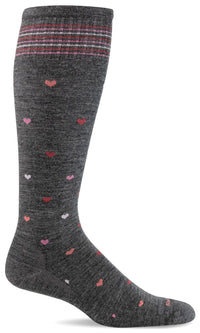 Women's Full Heart | Moderate Graduated Compression Socks | Wide Calf Fit