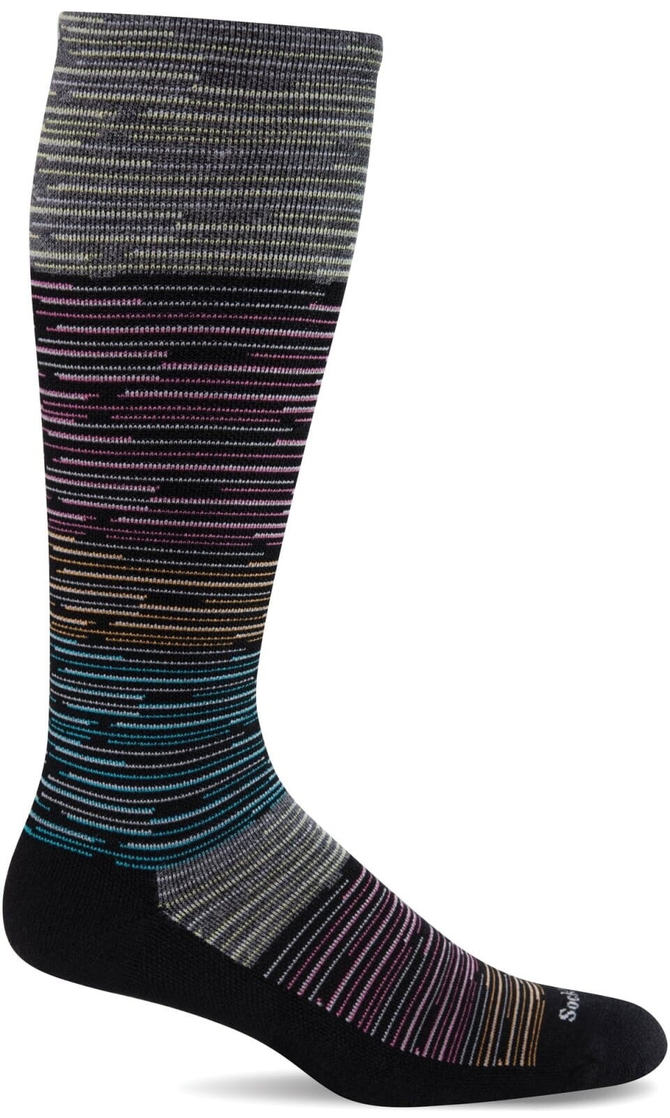 Women's Good Vibes | Moderate Graduated Compression Socks - Merino Wool Lifestyle Compression - Sockwell