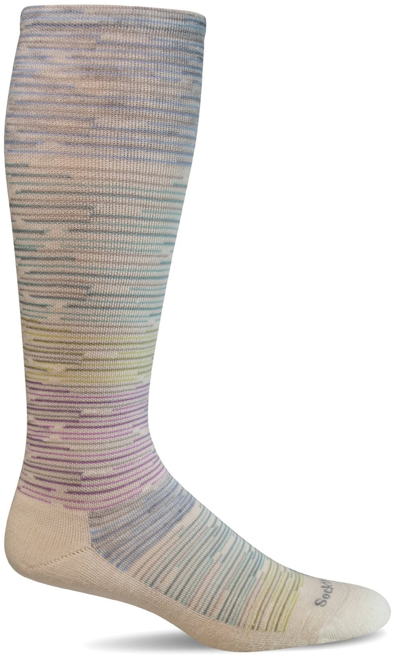 Women's Good Vibes | Moderate Graduated Compression Socks - Merino Wool Lifestyle Compression - Sockwell