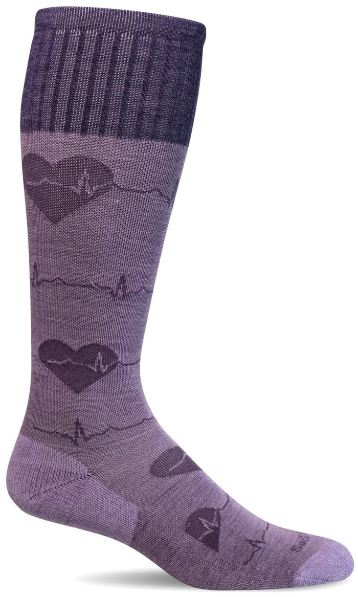 Women's Heartbeat | Moderate Graduated Compression Socks Lifestyle Compression Sockwell S/M Lavender 