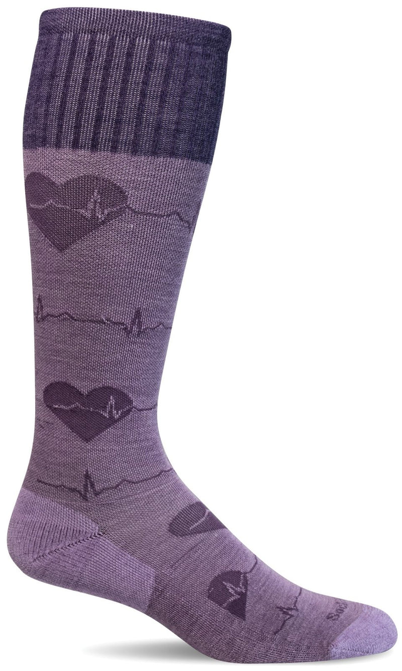 Women's Heartbeat | Moderate Graduated Compression Socks - Merino Wool Lifestyle Compression - Sockwell