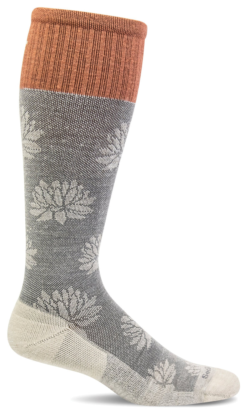 Women's Lotus Lift | Firm Graduated Compression Socks - Merino Wool Lifestyle Compression - Sockwell