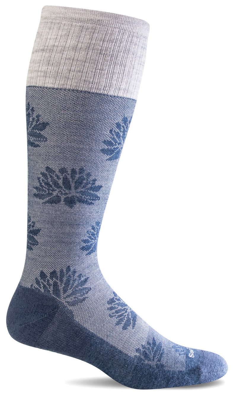 Women's Lotus Lift | Firm Graduated Compression Socks - Merino Wool Lifestyle Compression - Sockwell