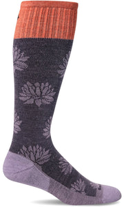 Women's Lotus Lift | Firm Graduated Compression Socks - Merino Wool Lifestyle Compression - Sockwell