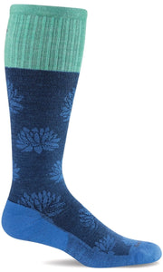 Women's Lotus Lift | Firm Graduated Compression Socks Lifestyle Compression Sockwell S/M Ocean 