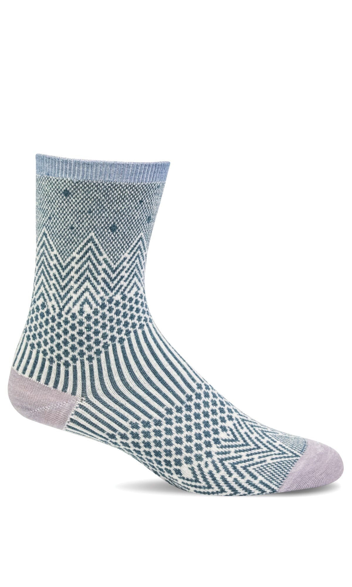 Women's Mountain Jacquard | Essential Comfort Socks Essential Comfort Sockwell S/M Blue Ridge Shimmer 