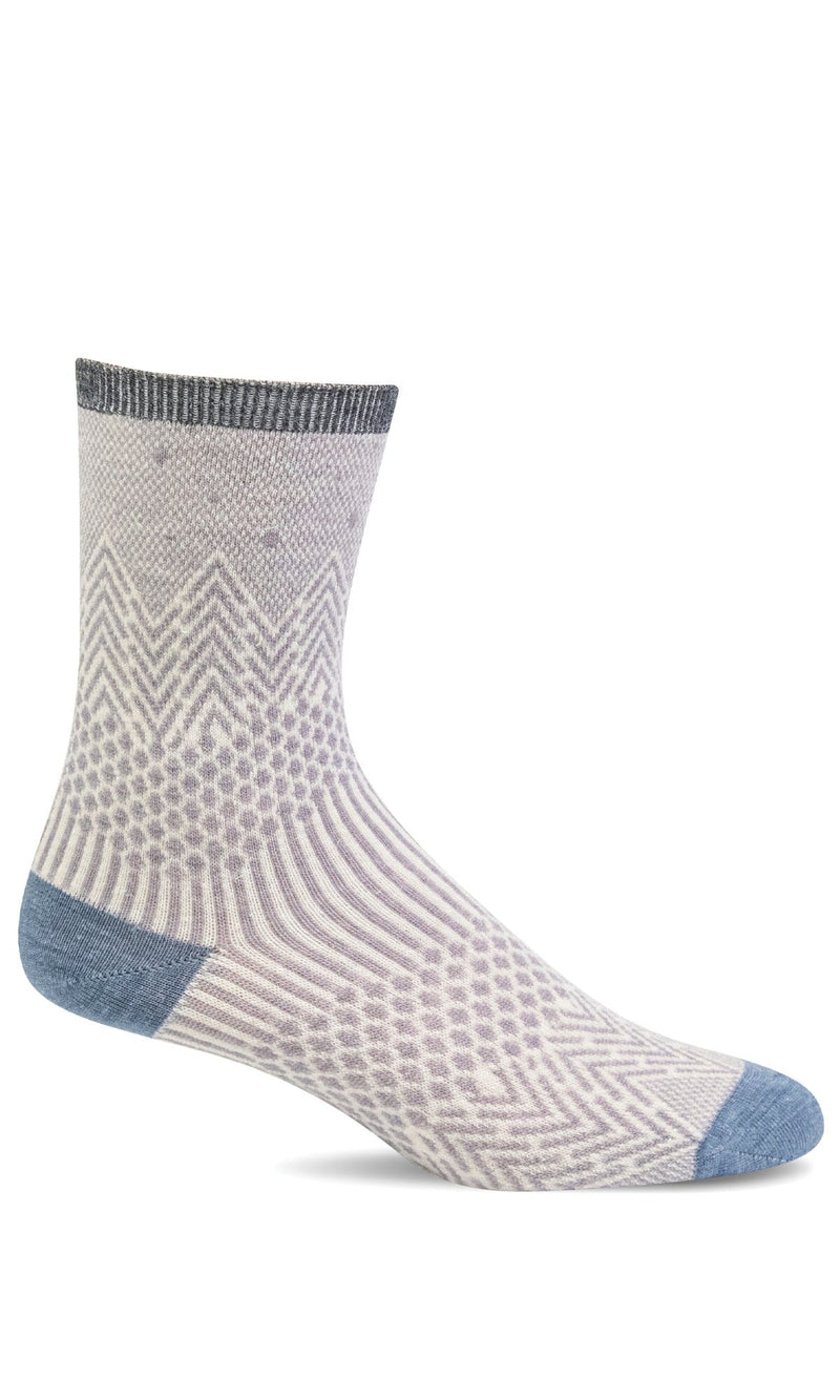 Women's Mountain Jacquard | Essential Comfort Socks Essential Comfort Sockwell S/M Haze Shimmer 