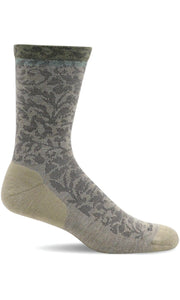 Women's Plantar Cush Crew | Plantar Relief Socks Plantar Fasciitis Relief Sockwell S/M Barley 