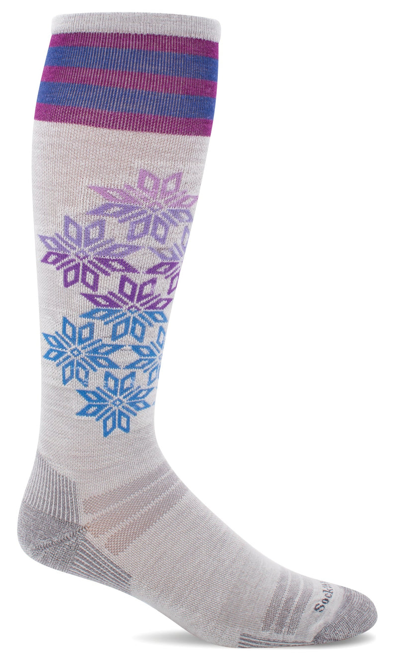 Women's Powder Day | Moderate Graduated Compression Socks - Merino Wool Ski Compression - Sockwell