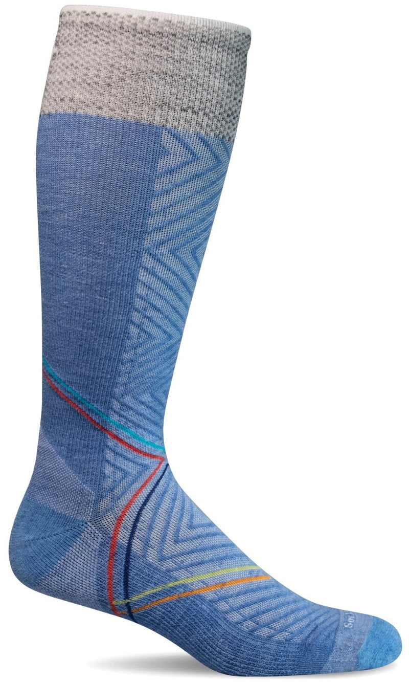 Smartwool PHD Ultra Light Women's Ski Socks - Grey/Blue