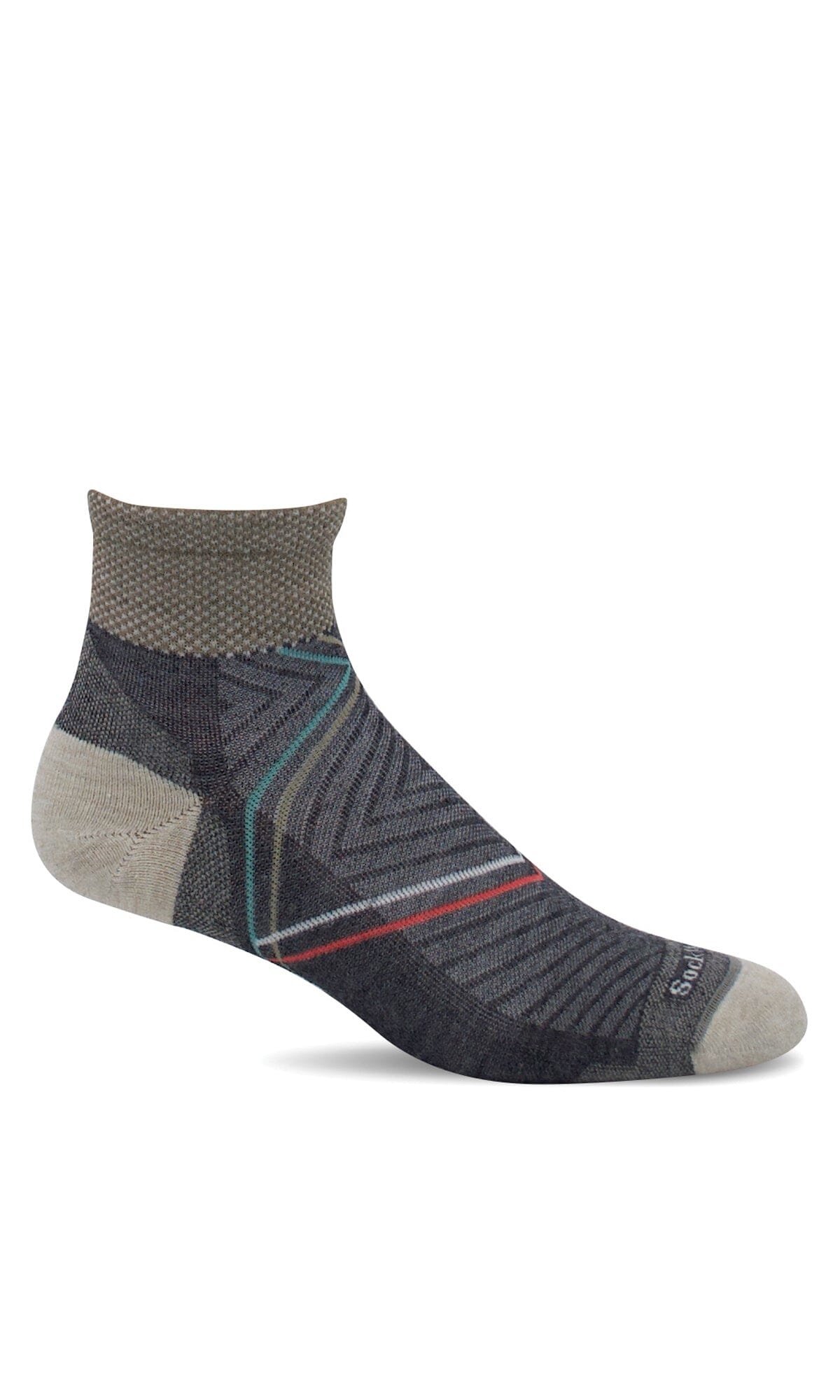 Women's Pulse Quarter | Firm Compression Socks Sport Compression Sockwell S/M Charcoal 